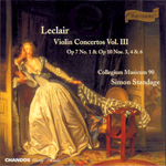 Leclair: Violin Concertos, Vol. 3