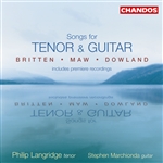 Philip Langridge / Stephen Marchionda - Songs for Tenor Voice and Guitar